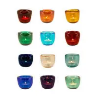British Colour Standard Handmade Assorted Coloured Tealight Holder